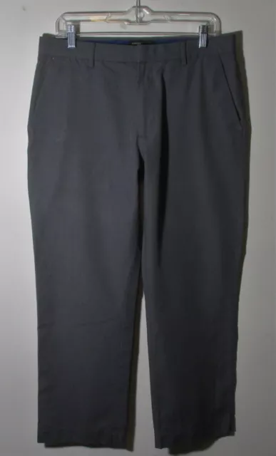 Men's BANANA REPUBLIC Gray Non-Iron "Tailored Fit" Chino Pants Size 33X30