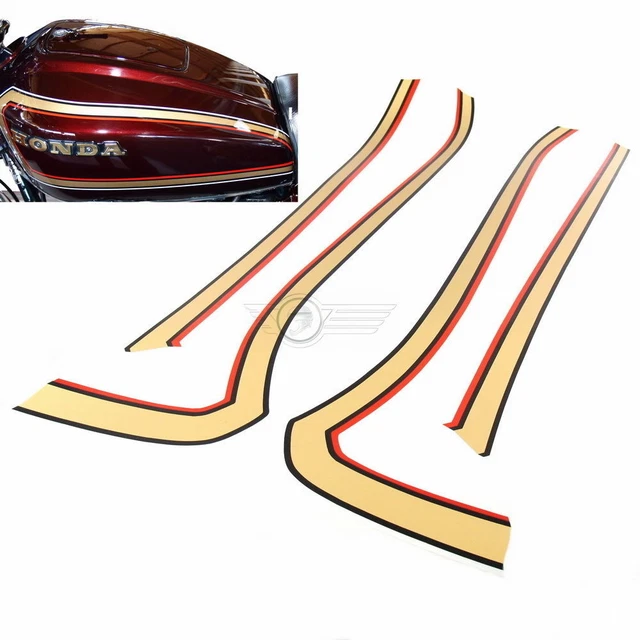 HONDA CB 750 Four K7 K8 Tank Strips Decor Tank Decals Red Candy Alpha ...