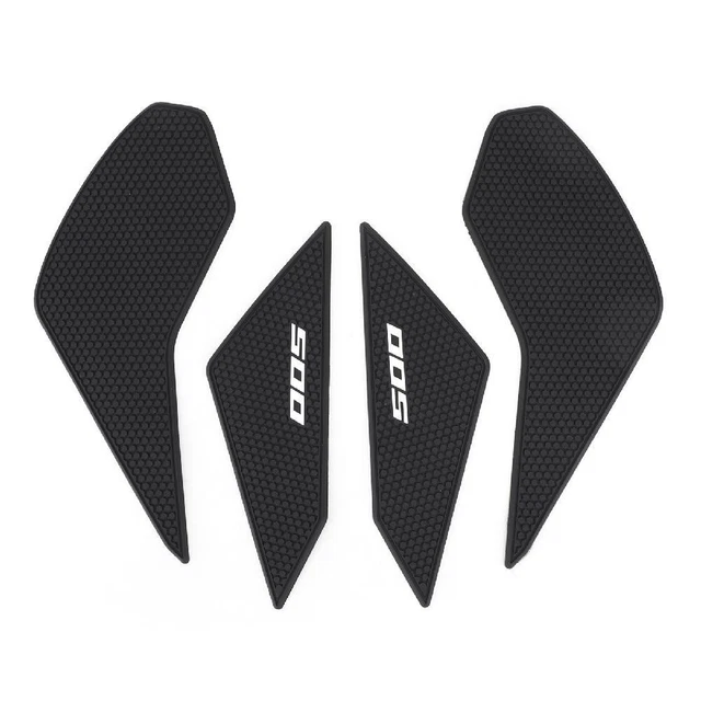 4 Adesivi Protezioni Serbatoio Compatibili Per Honda Cbr500R 19-21 Gomma Nero Y1