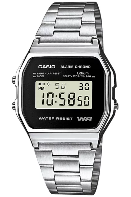 CASIO Alarm Chrono Digitaluhr A158WEA-1EF