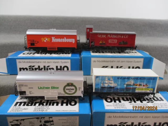 Märklin Spur H0 Diverse Güterwagen-Set 4 Teilig  in OVP X252