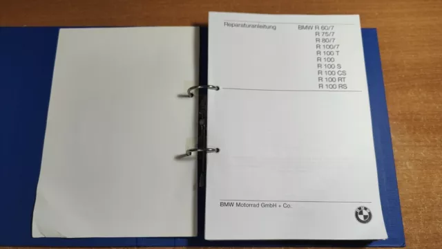 BMW R60/7, R75/7, R80/7, R100/7, R100RS, ....  manuale officina lingua tedesca