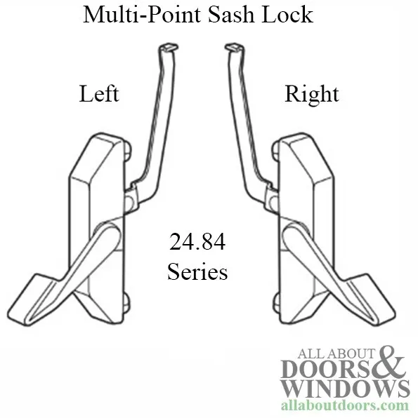 Truth 24.84 Maxim Multi-Point Sash Lock, Right Hand, E-Gard - Cameo