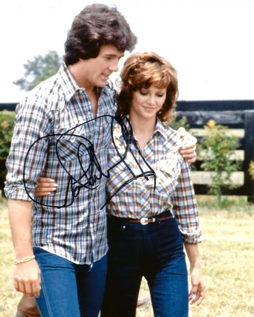 Hand Signed 8x10 photo PATRICK DUFFY as BOBBY EWING in DALLAS JR Pam + my COA