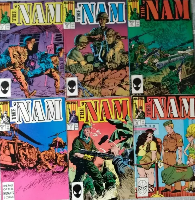 The 'Nam #10 #11 #12 #13 #14 #15 Marvel 1987/88 Comic Books