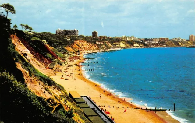 Dorset Postcard, BOURNEMOUTH from Canford Cliffs, Sun, Sea, Sand, Beach AW9