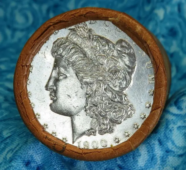 20 Coin Morgan Silver Dollar Roll 1900 END / CC END L @TOP717
