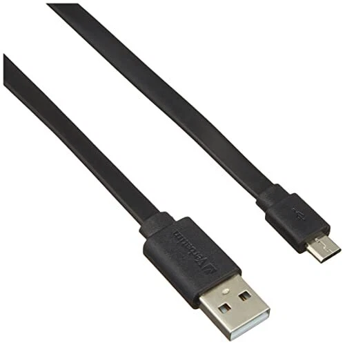 Verbatim microUSB cable 120cm + 20cm black