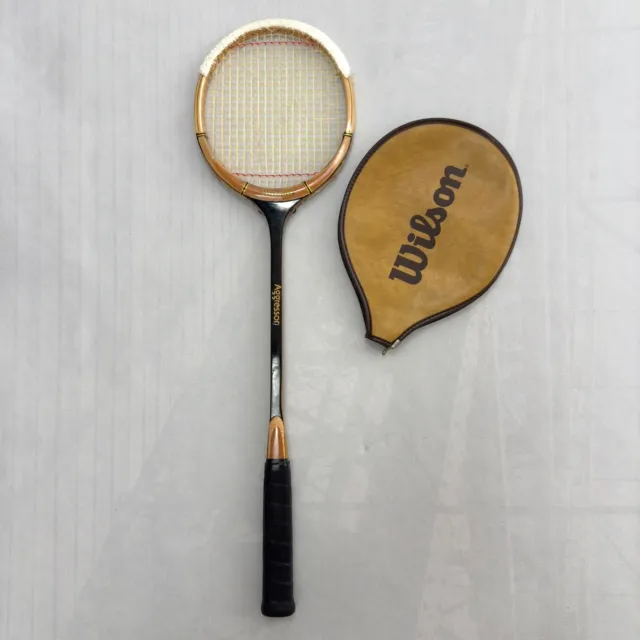 Wilson Aggressor Squash Racket With Cover Wooden Length 27" Inches