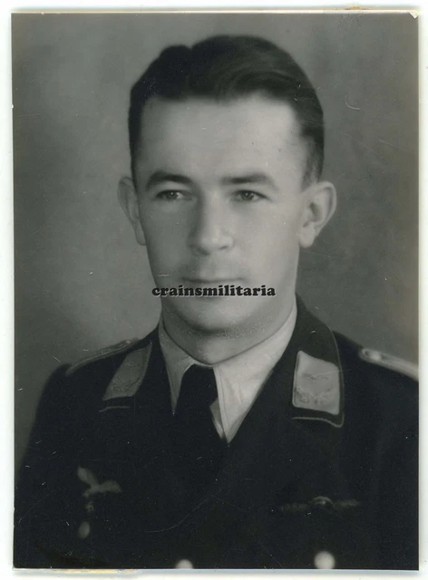 Orig. Foto Portrait Pilot PIPKE Günter 1.(F)/124 Kirkenes Norwegen WIA Finnland
