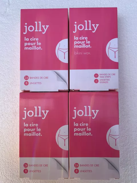Lot de 4 Cires dépilatoire maillot Jolly soit 4 * 24 bandes - Revendeur - Neuf