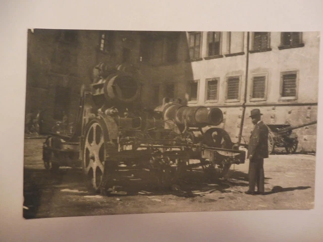 Foto Cartolina Cannone Austriaco Austria Ww1 1Gm