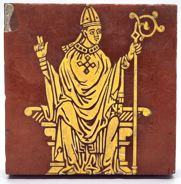Minton & Co Encaustic Tile Neo-Medieval Old English Tile Design C1845 AE6