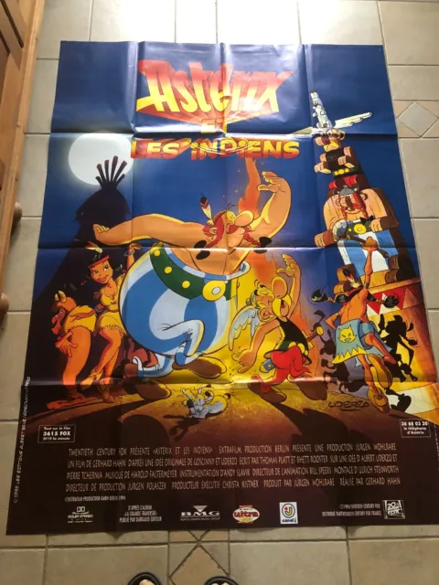Grande Affiche Cinema Originale/Asterix Et Obelix  Et Les Indiens / 120X160 Cm