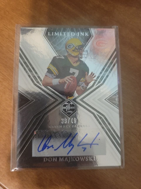 2022 Panini Limited Auto Don Majkowski Signed Autograph Limited Ink Rare /49