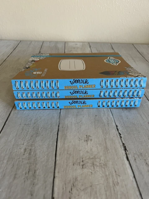 SCHOOL PLANNER: A WEEK-AT Includes Dry Erase Page & Stickers X 3 Wonder