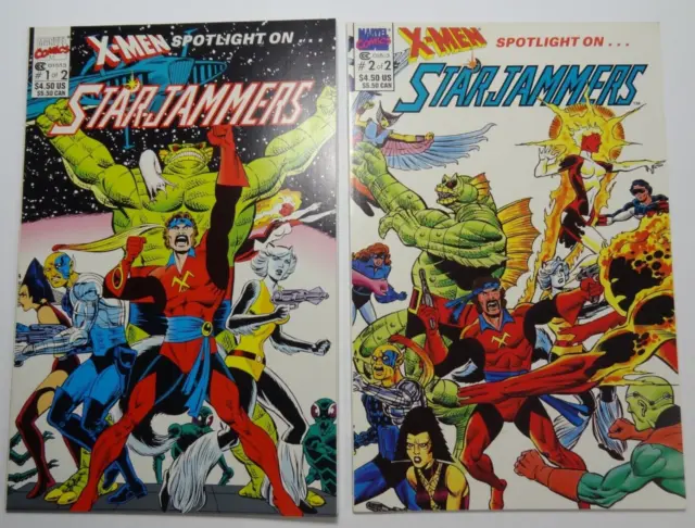 Marvel Comics X-Men Spotlight on the Starjammers #1 & #2