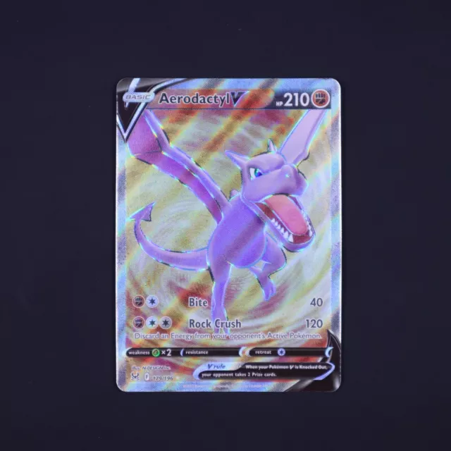  Pokemon - Aerodactyl V - 179/196 Lost Origin Full Art Card :  Toys & Games