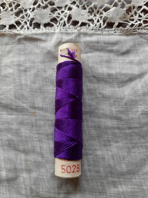 Bobine fil de soie - Guterman - cordonnet DOMO- 8m. Col.5028  Ancienne mercerie