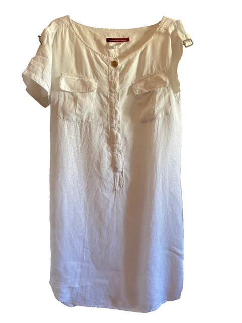 Haut Papillon Occasion Comptoir Des Cotonniers Ibella - Taille S, Bleu, En Viscose, Très Bon état