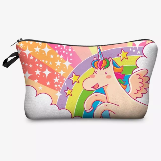 MAKEUP Make-Up Tasche Kulturbeutel und Kosmetiktasche Schminktasche Einhorn