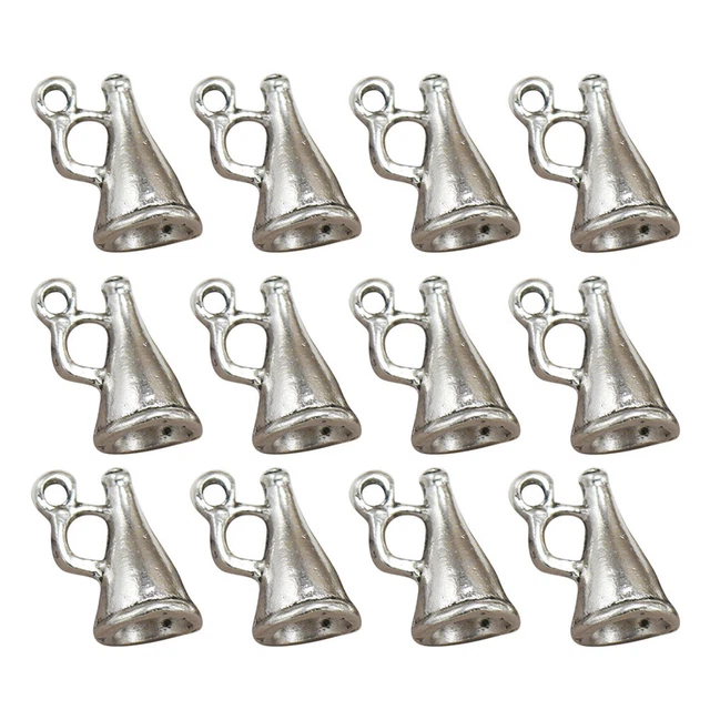 50 Stück Legierung Lautsprecher Anhänger DIY Charms Schmuckherstellung Zubehör f 6