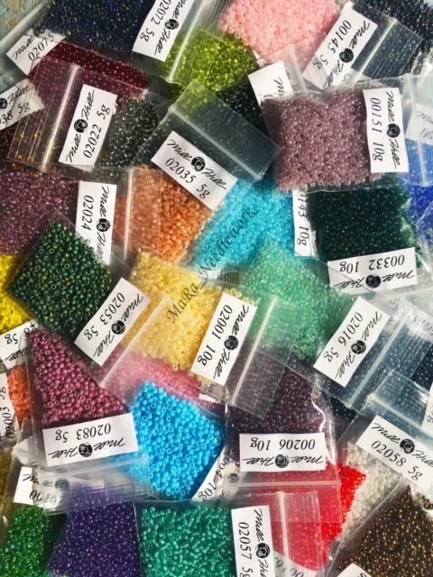 Mill Hill Glass Seed Beads Size 11/0 5g and 10g # 00020 - 02105