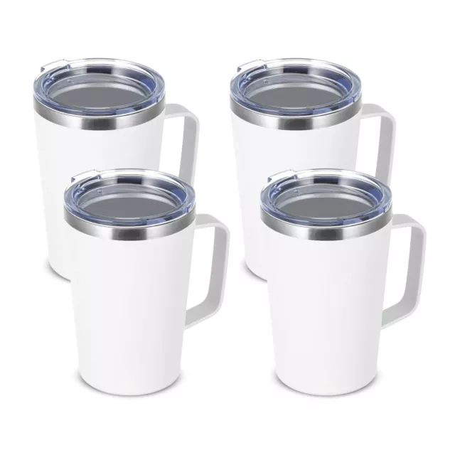 Insulated Coffee Mugs w/Handle Stainless Steel Double Wall Vacuum Travel Tumbler