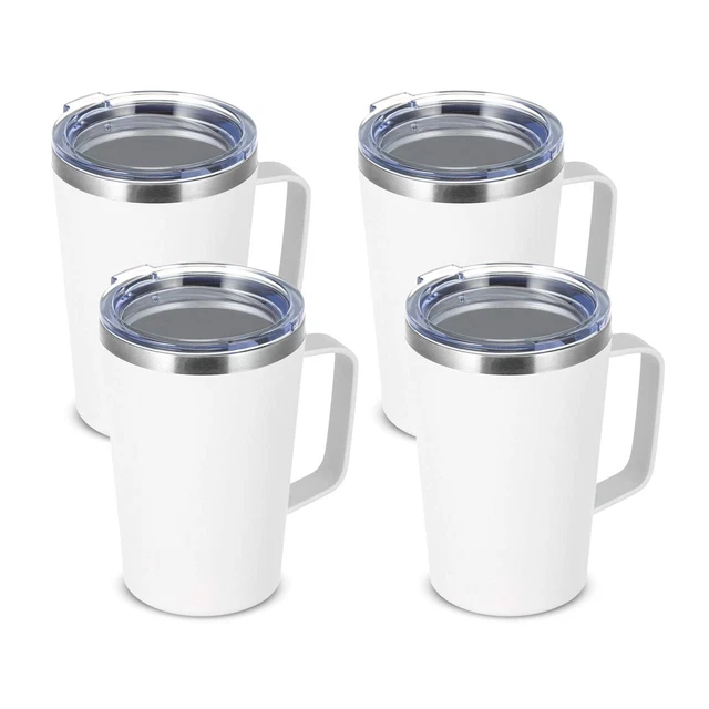 Insulated Coffee Mugs w/Handle Stainless Steel Double Wall Vacuum Travel Tumbler