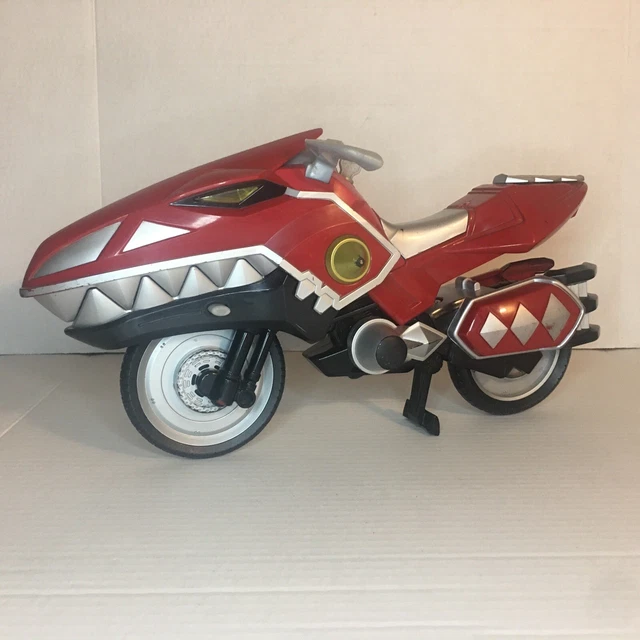 MIGHTY MORPHIN POWER Rangers Dino Thunder Red Raptor Motorcycle Bike ...