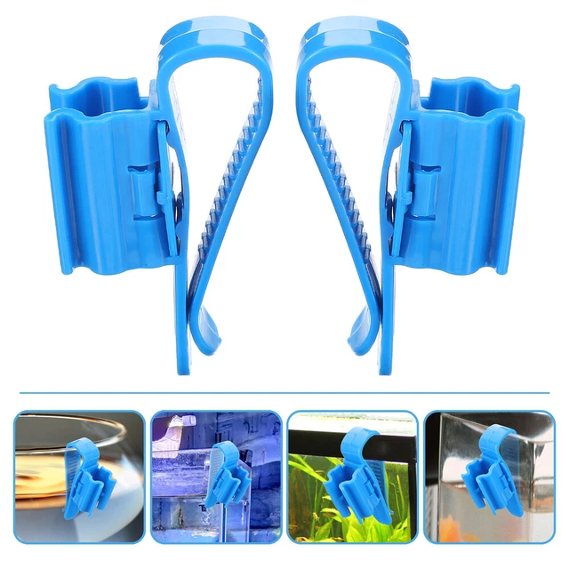 4 stücke Fischtank Clips Kunststoff Fixierklammern Filter Schlauchhalter Aquariu