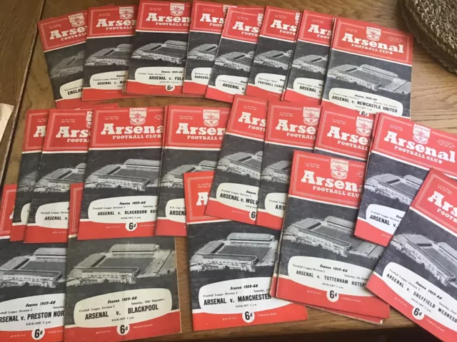 Arsenal Home Programmes