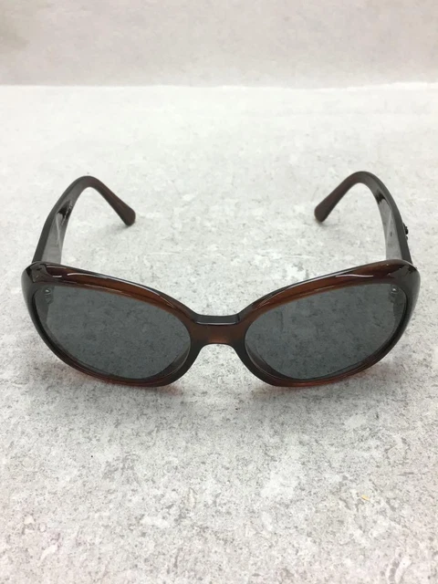 CHANEL #263 Sunglasses Plastic brown blue Women's