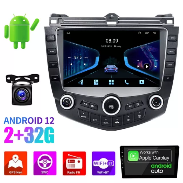 Android 12 For Honda Accord 2003-2007 9" Car Stereo Radio Head Unit GPS Navi