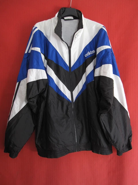 veste adidas bleu et noir