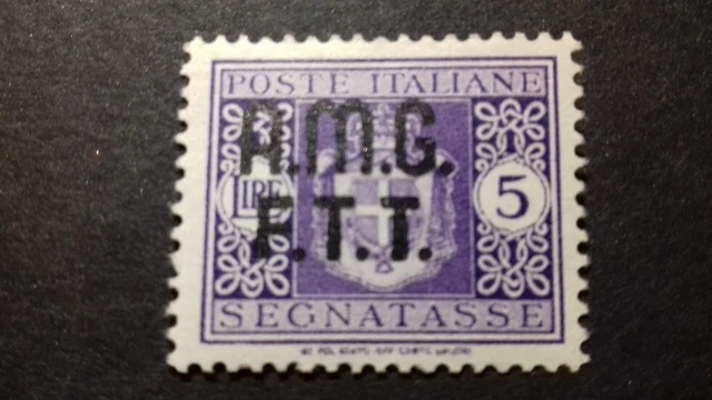 Trieste Amg Ftt 1947 Segnatasse Sass.4A  Mh Ottima Centratura A.diena/Raybaudi