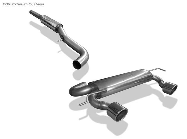 Acciaio Inox Impianto Duplex Completo Audi Tt 8N 3.2l Quattro Ogni 100mm