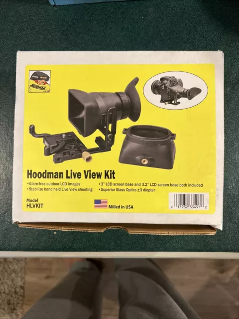 Hoodman Model HLVKIT Live View Kit DSLR Camera Viewfinder Sun Shade