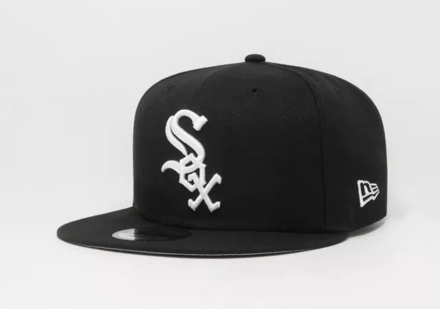 New Era 950 Men Women Cap MLB Chicago White Sox Basic Black White Snapback Hat