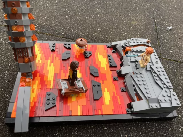 LEGO Star Wars Diorama Sammlung Duell on Mustafar + Figure Kenobi vs. Skywalker