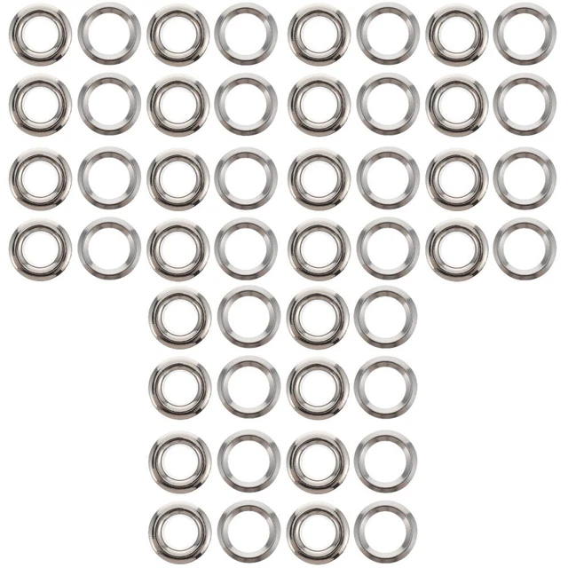300 Pcs Bathroom Rods Rings Shower Curtain Grommets Buttonhole Decorate