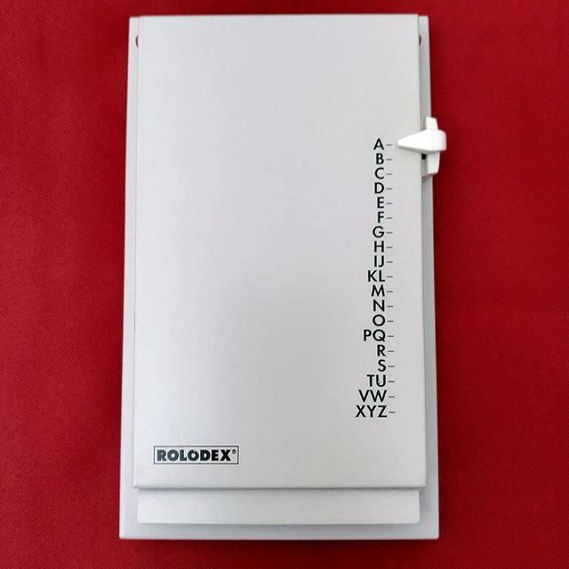 Rolodex Autodex Phone & Address Contacts Directory, Platinum, Flip Up