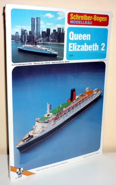 + KARTONMODELLBAU  Queen Elizabeth 72359  Bastelbogen Cardboard Model