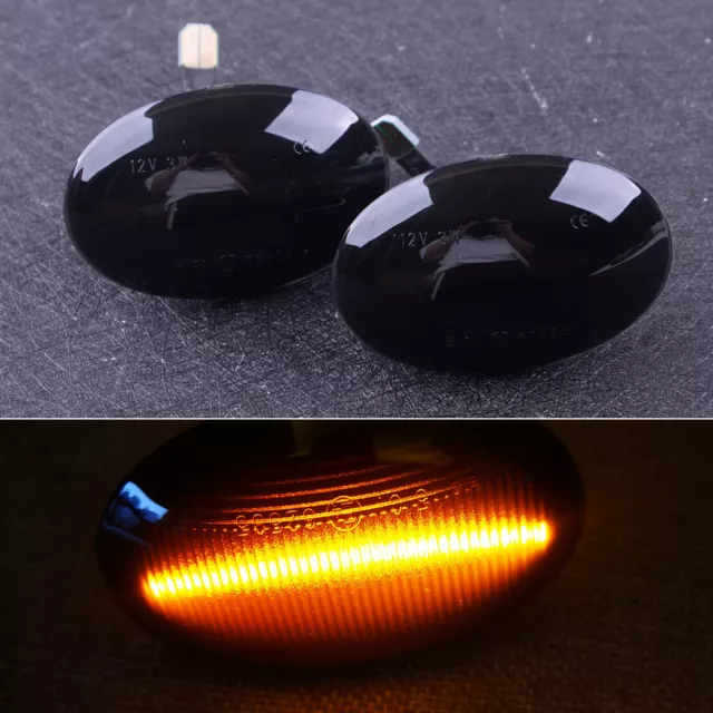 2Pcs Dynamic LED Side Lights Indicator Repeater fit For Mini Cooper R56 R57 zy