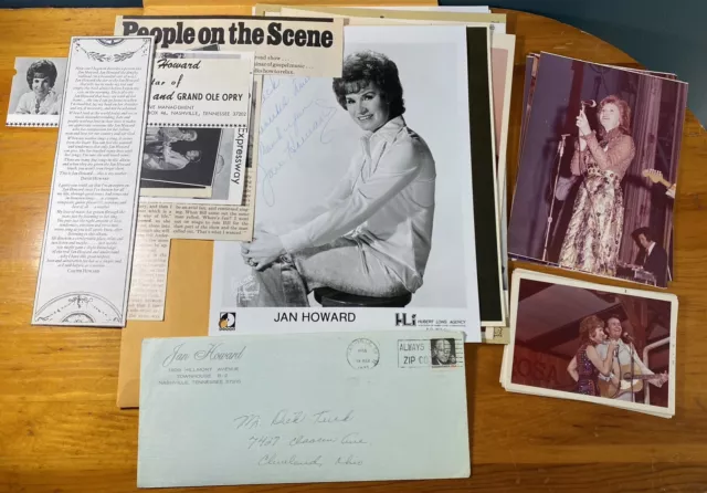 JAN HOWARD Memorabilia Scrapbook BILL ANDERSON Unique Photos Autographs Articles