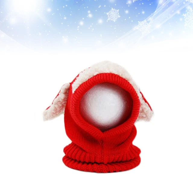 Cappelli con colletto piccoli guanti invernali per bambini berretto a maglia