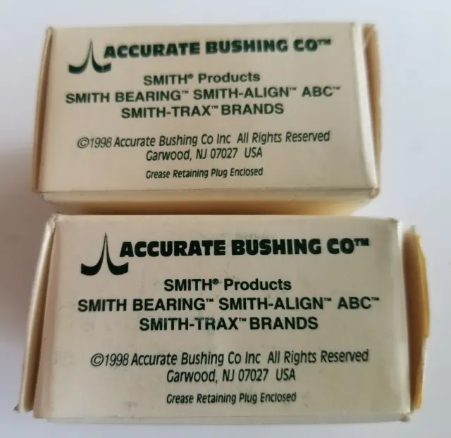 One(1) Smith Accurate Bushing Co. YAF-12-B Cam Follower Bearing