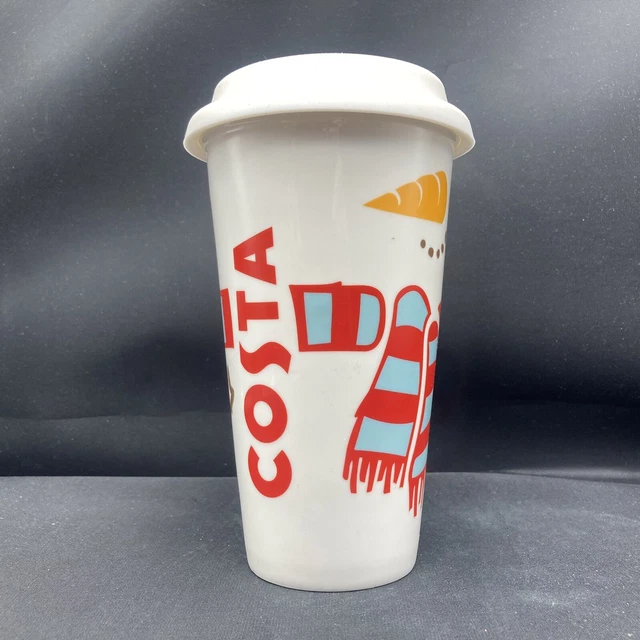 COSTA COFFEE SNOWMAN Christmas Ceramic Travel Mug 42.02 PicClick AU