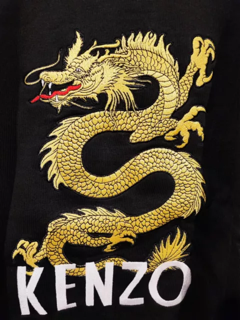 Felpa kenzo nera e oro outlet