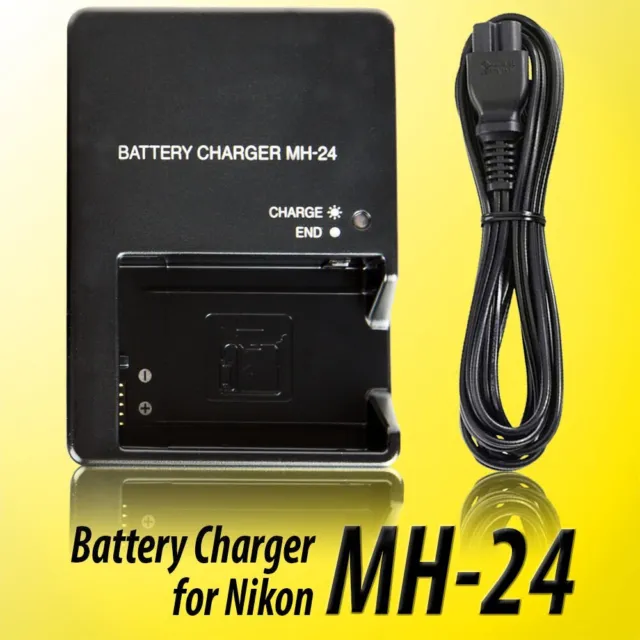 MH-24 EN-EL14 Battery Charger for Nikon D3100 D3200 D5100 D5200 D5300 D5500Mains 2